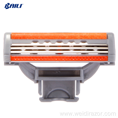 hot selling shaver razor blade head 3 blades